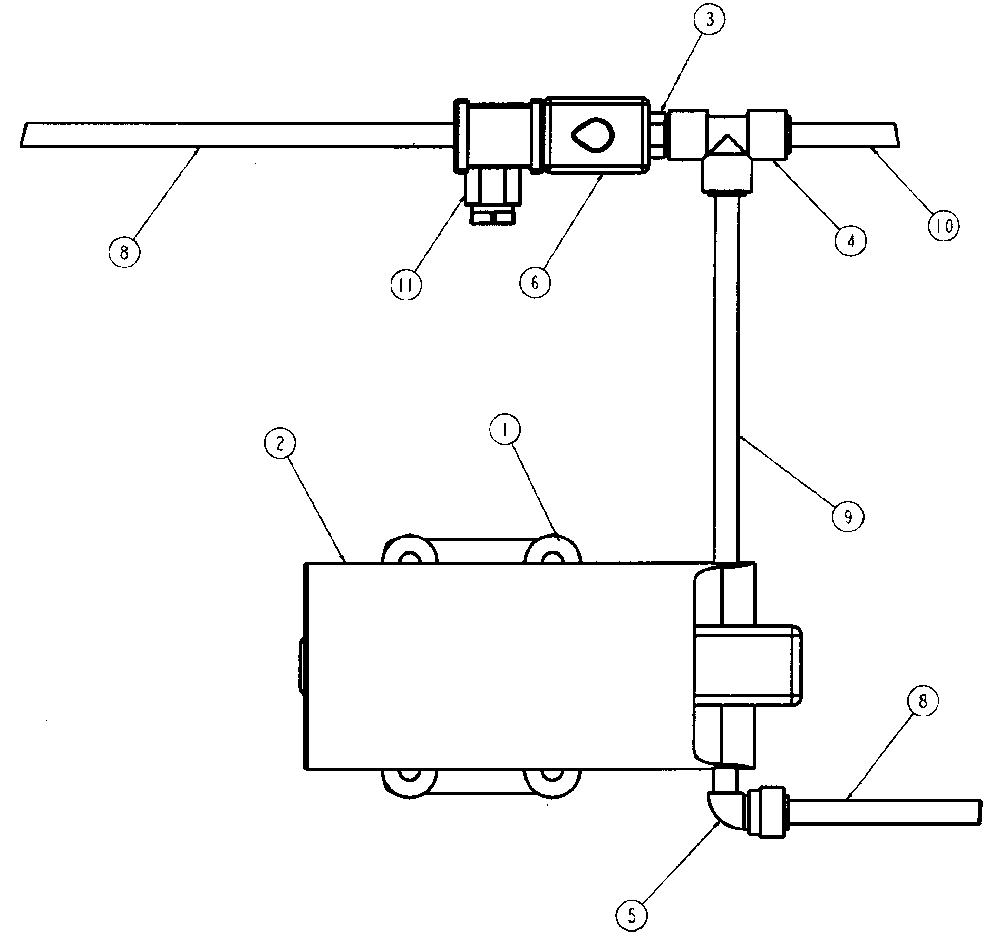 Tornado 98167 Pump Assembly View 1 Schematic Tornado 98167 Marathon 800 pump assembly view 1 parts schematic