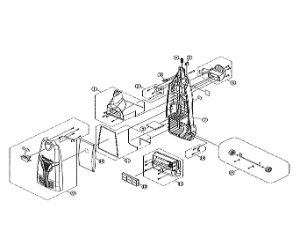Tornado CK 14/2 Pro bag housing parts diagram